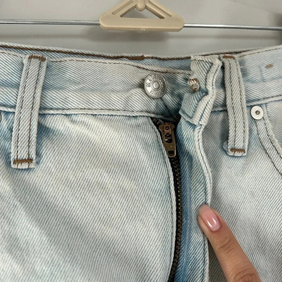 Madewell Relaxed Denim Shorts in Essen Wash Women’s 28 Jean Cut-Offs Americana - Picture 8 of 16